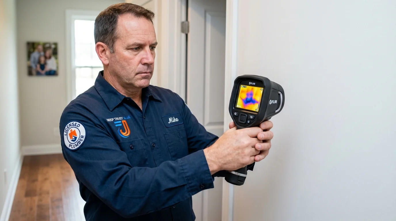 Thermal imaging leak detection by Johns Plumbing LLC in Pinehurst